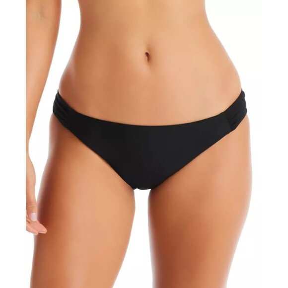 NWT Bar III Hipster Bikini Bottoms Sz XL Black Moderate Coverage Lined Stretch - Picture 1 of 7